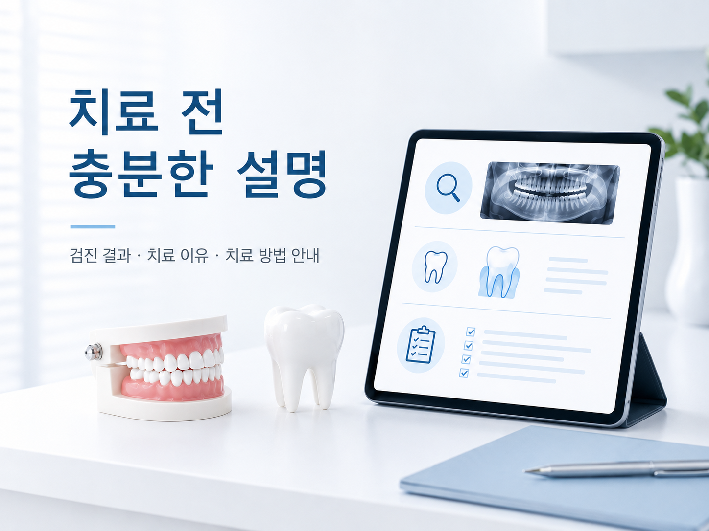 충치 치료 전 정밀 검진 이미지